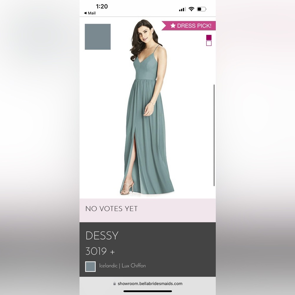Dessy bridesmaid dress - size 14.